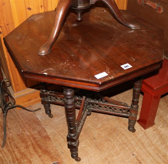 Edwardian octagonal table(-)